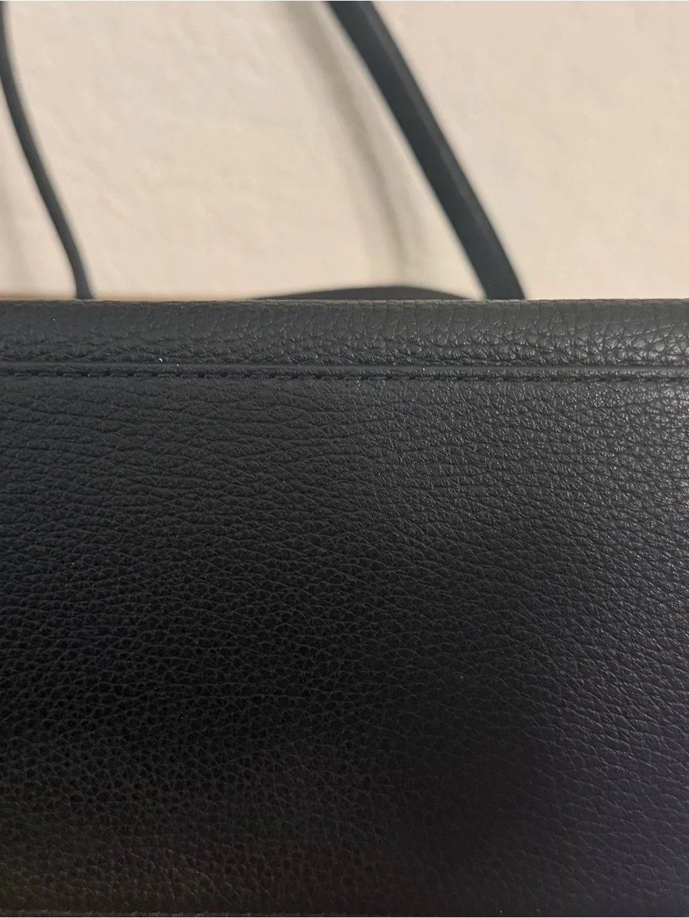 kate spade Black Leather Tote with Multi-Tassel Charm
